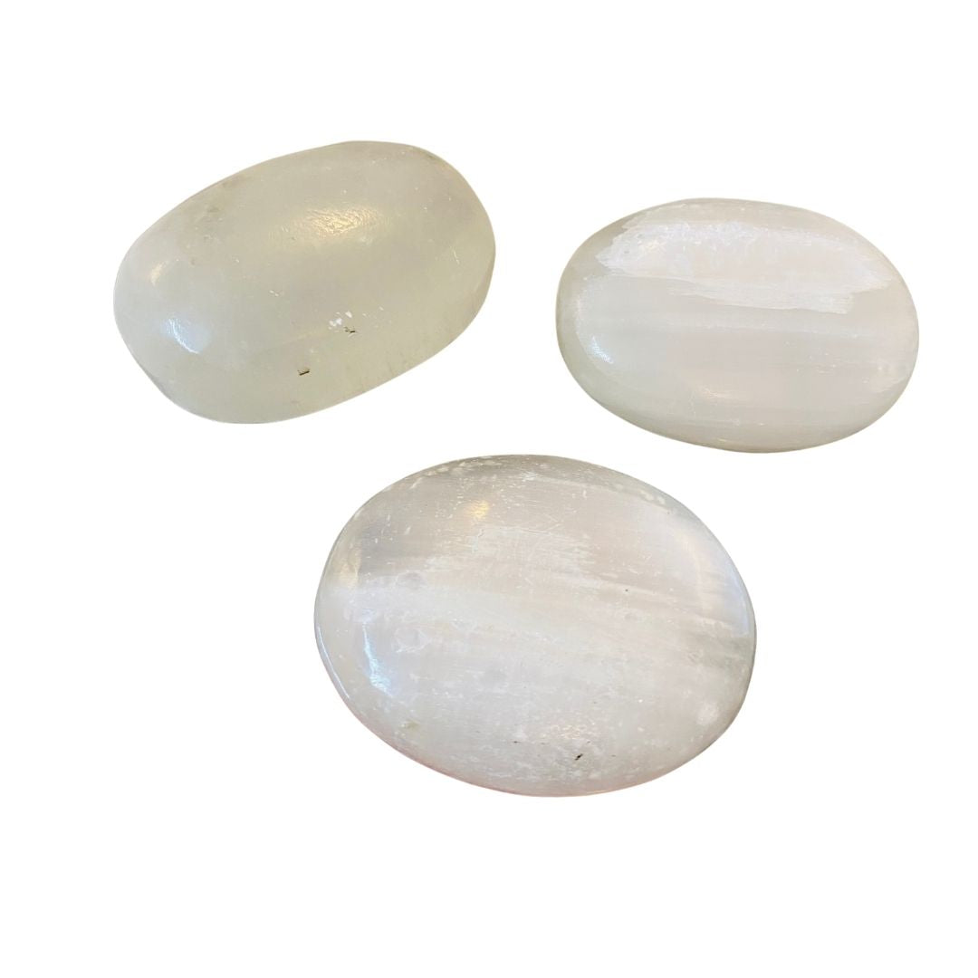 Aura Cleansing Selenite Palm Stone