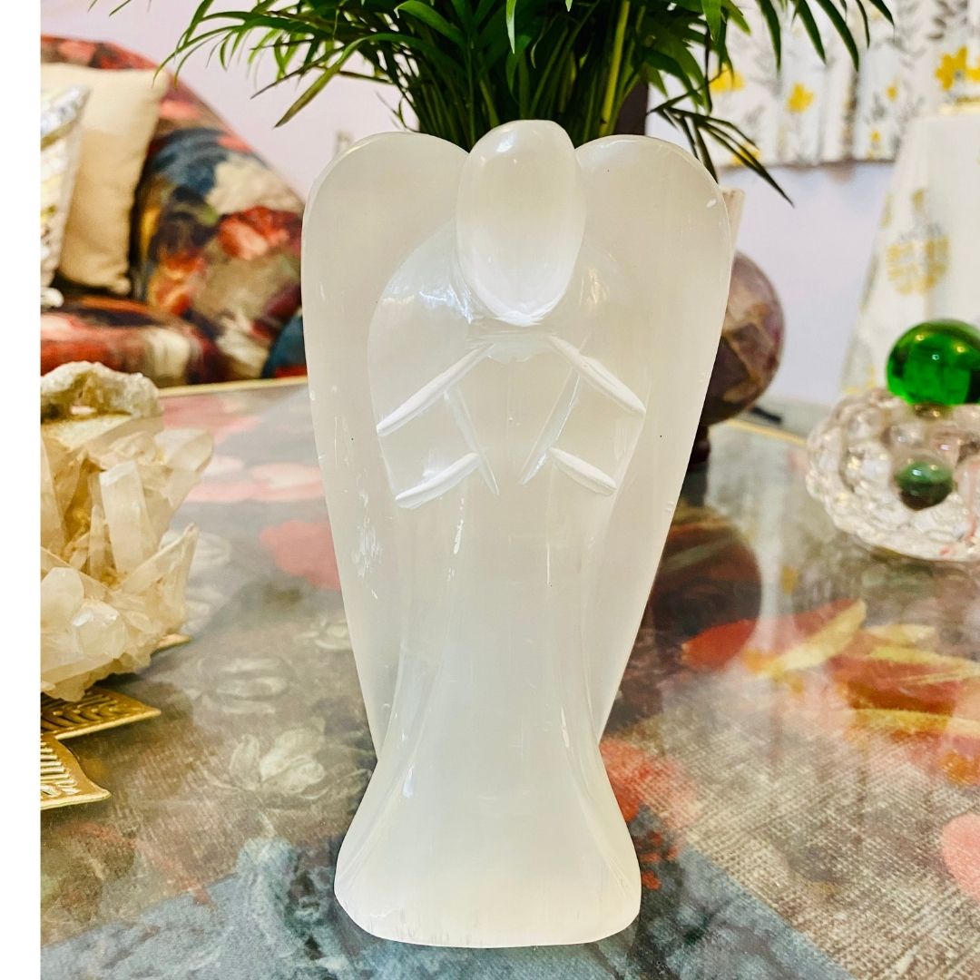 Aura Cleansing Selenite Angel ( Large )