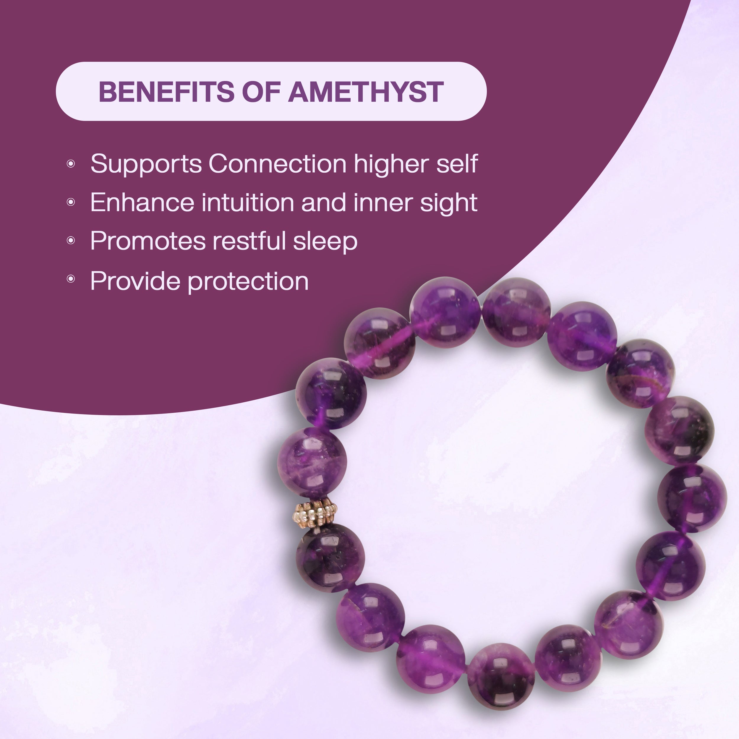 Balancing Amethyst Bracelet