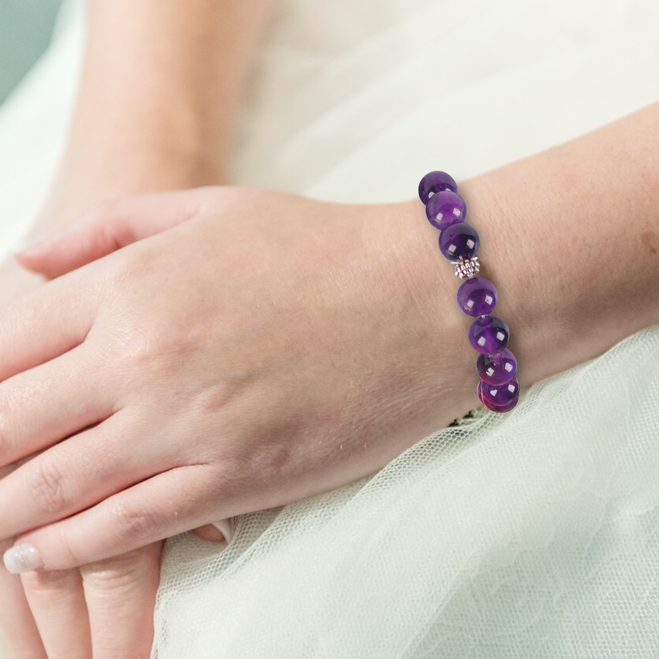 Balancing Amethyst Bracelet