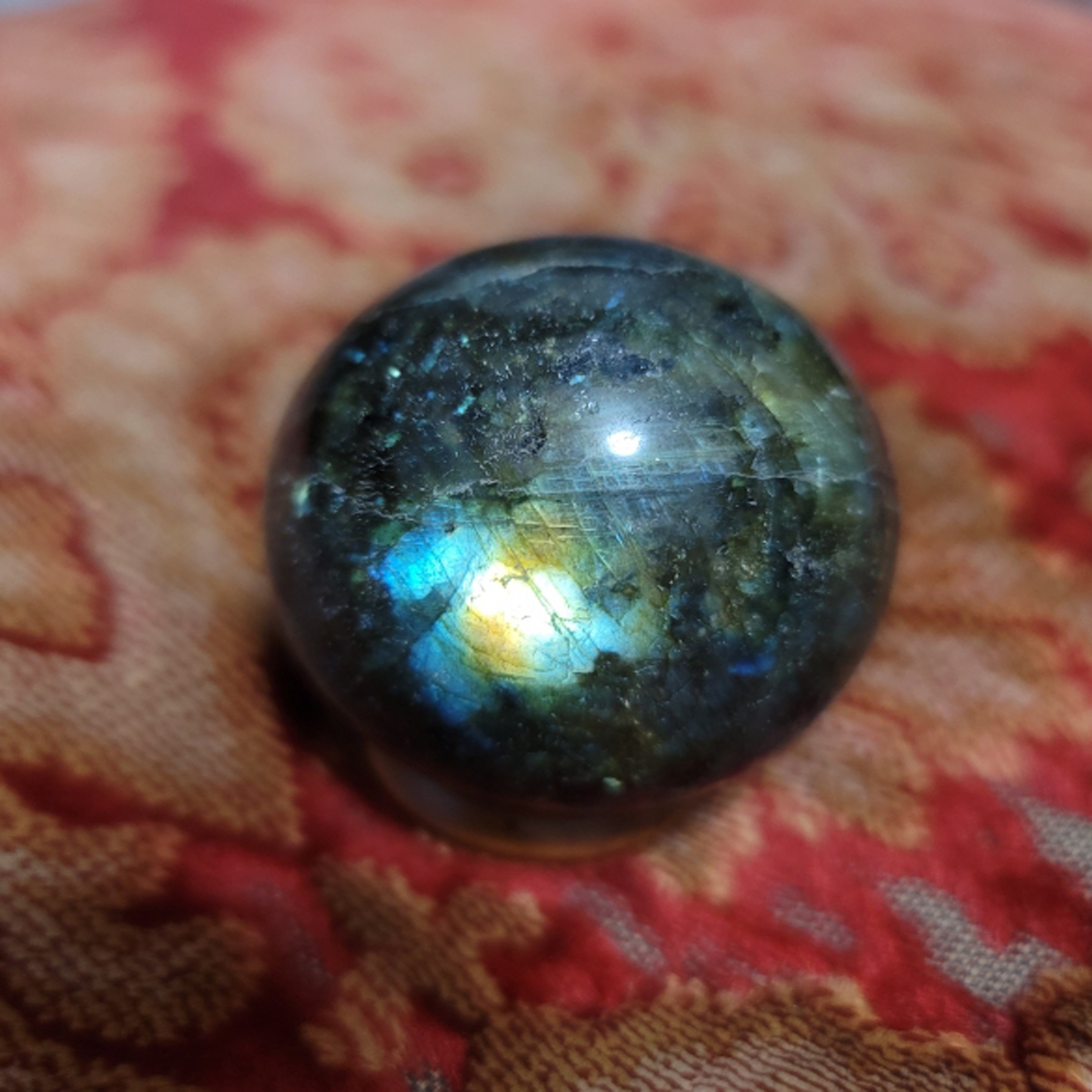 Mystical & Guarding Labradorite Pocket Sphere (Small)