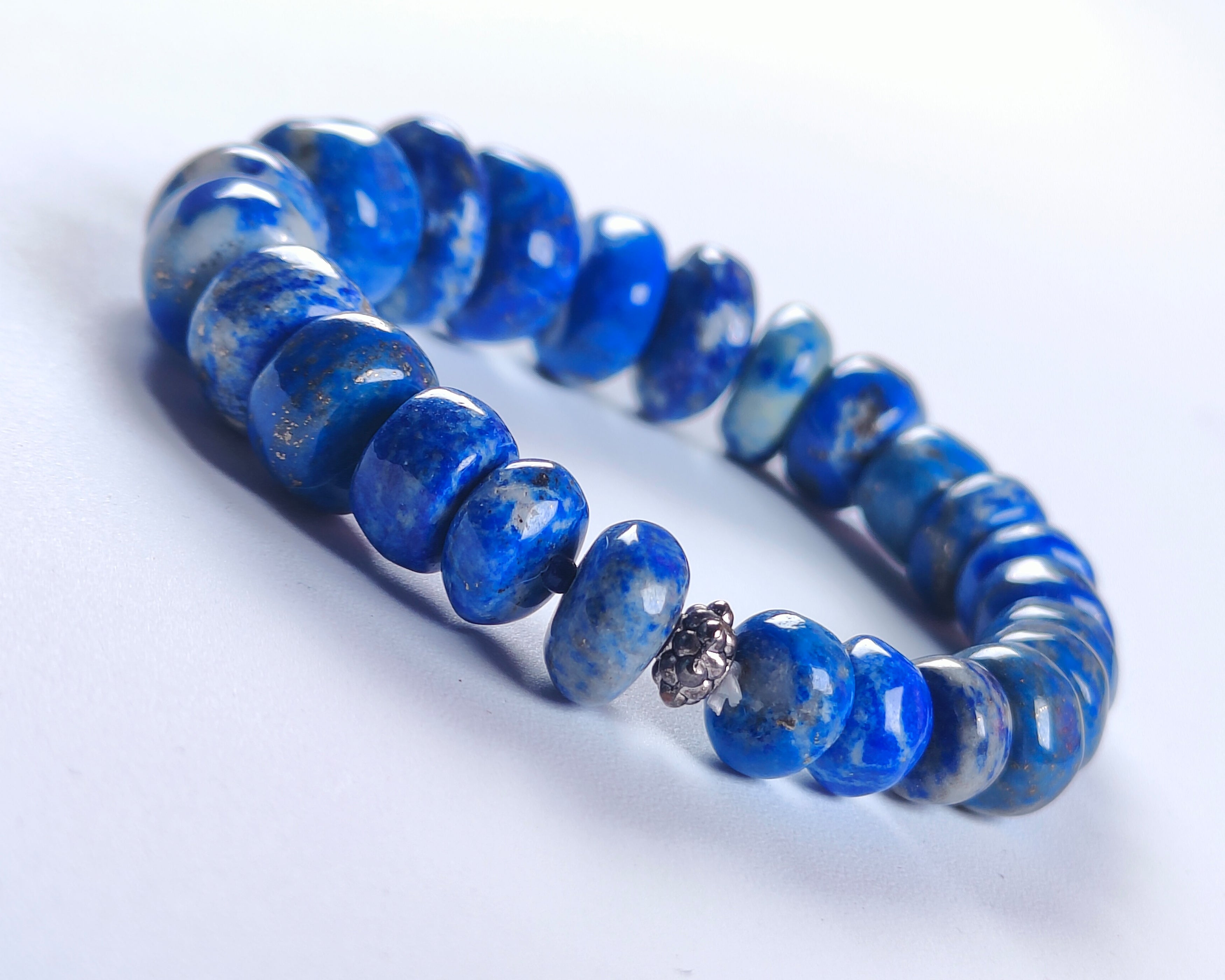 Genuine Lapis Lazuli Bracelet 8 MM Smooth Plain Natural Round Beads 7-7.5  Inches Stretch Bracelet - Etsy