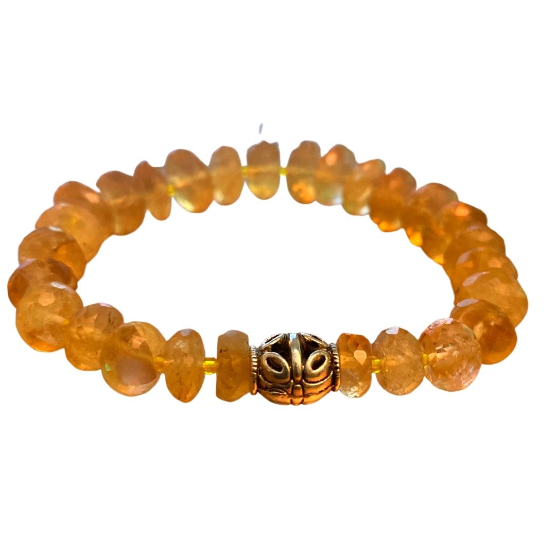 Amazon.com: Natural Citrine Bracelet Crystal Stone 12 mm Round Beads  Bracelet for Reiki Healing and Crystal Healing Stones (Color : Yellow):  Clothing, Shoes & Jewelry