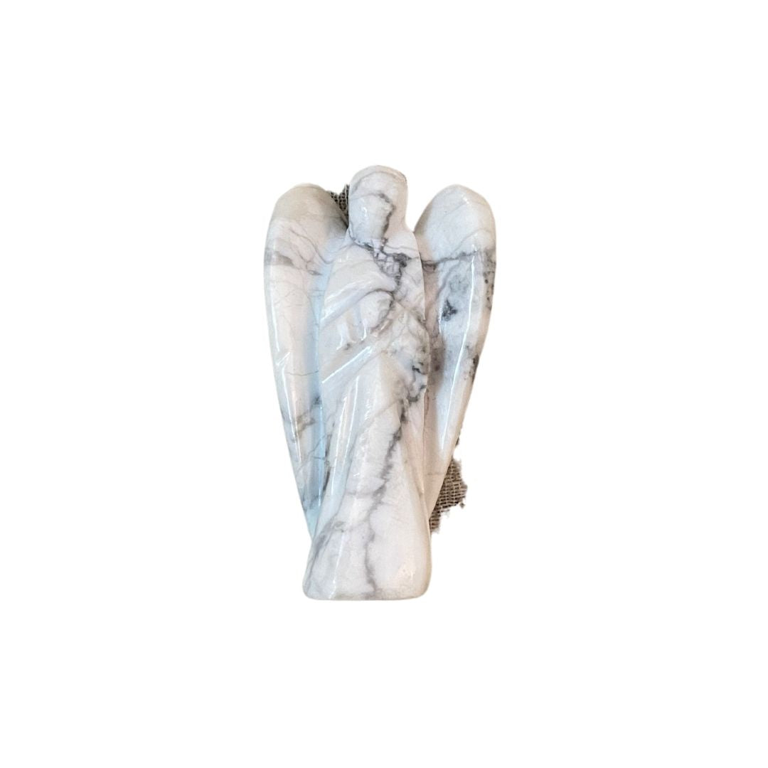 Anti-anger Howlite Angel ( Small )