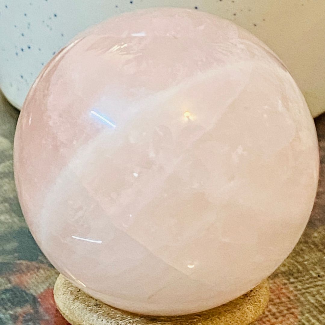 Calming Rose Quartz Sphere