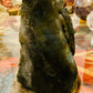 Siddhi Ganesh Carved On Raw Crystal Rock | Labradorite