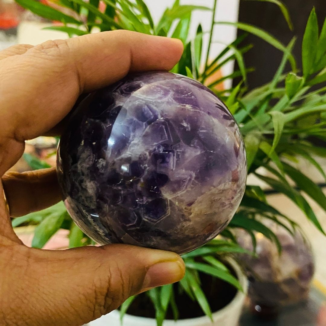 Balancing Amethyst Sphere