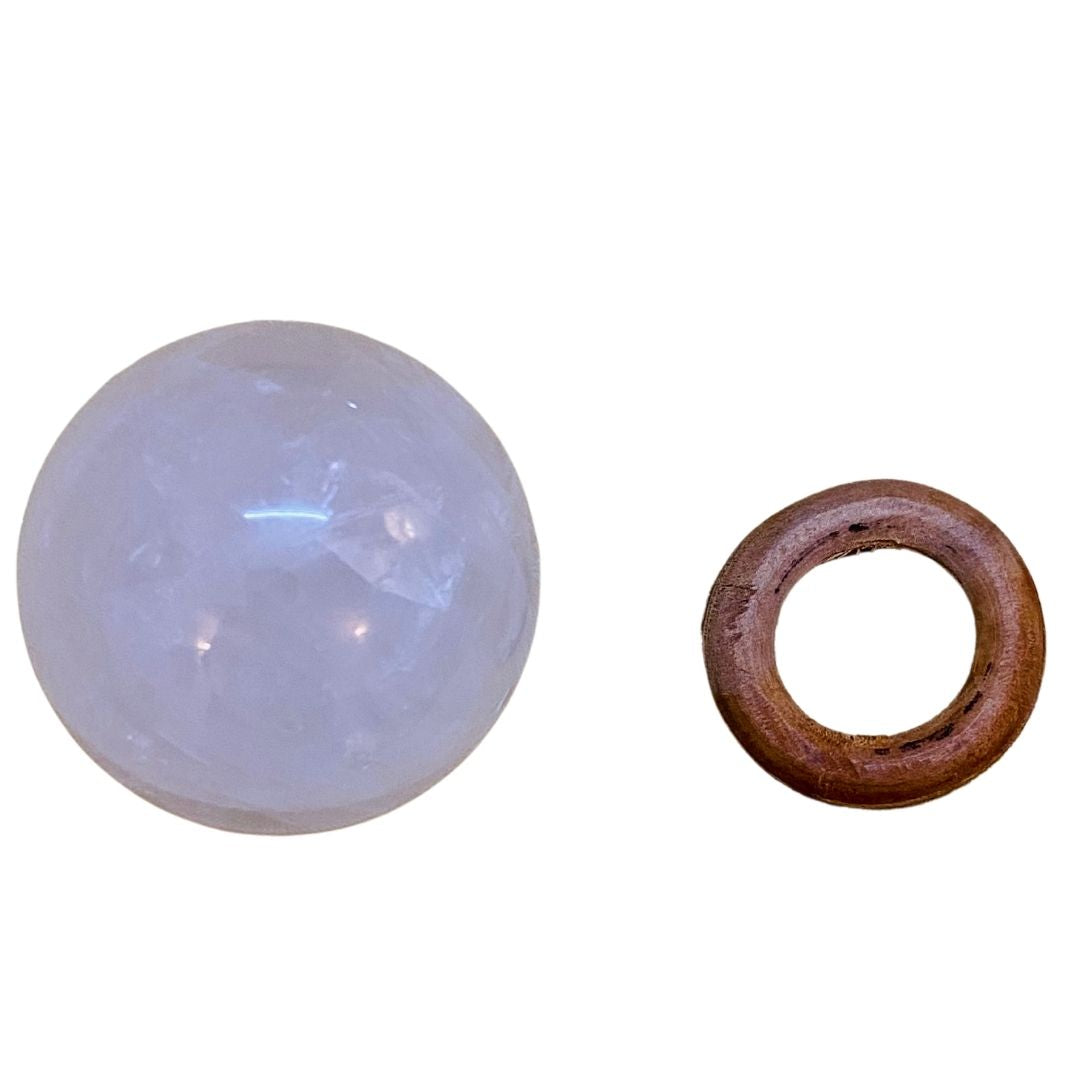 Positive Vibes Clear Quartz Sphere