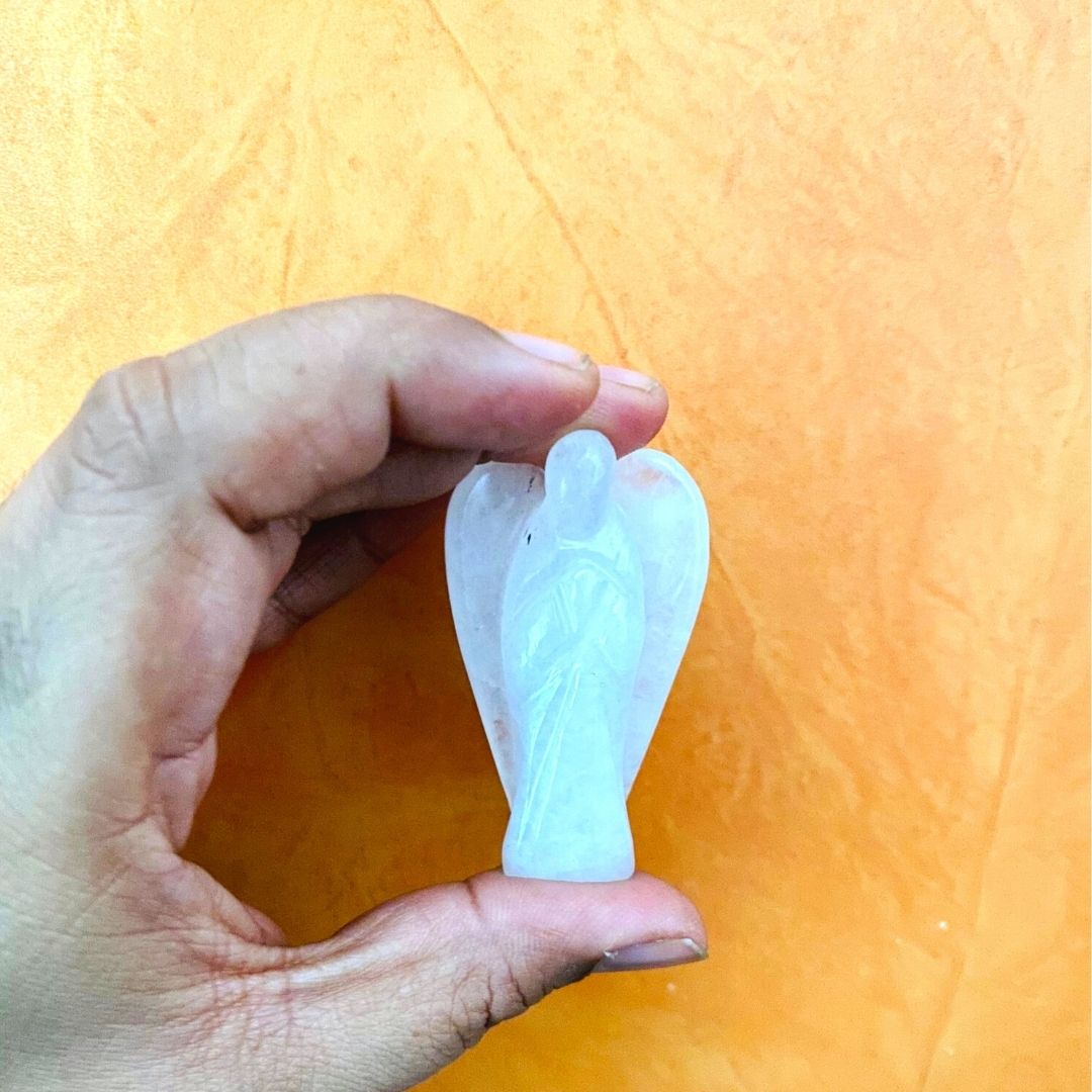 Positive Vibes Quartz Angel ( Small )
