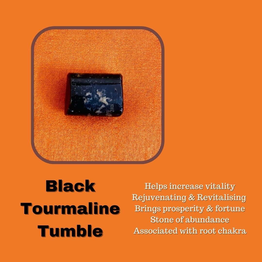 Energy Enhancer Black Tourmaline Tumble Stone