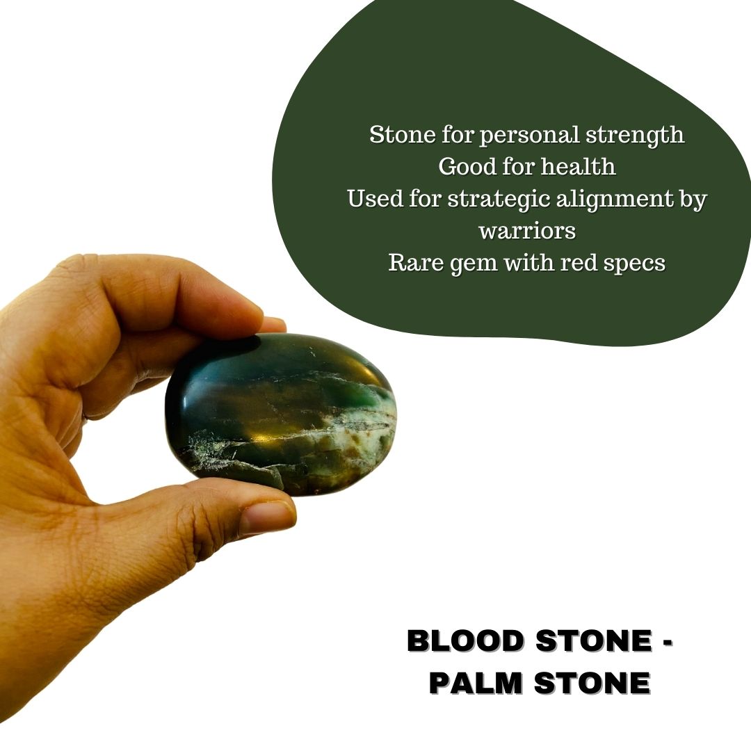 Creative Energy Bloodstone Palm Stone