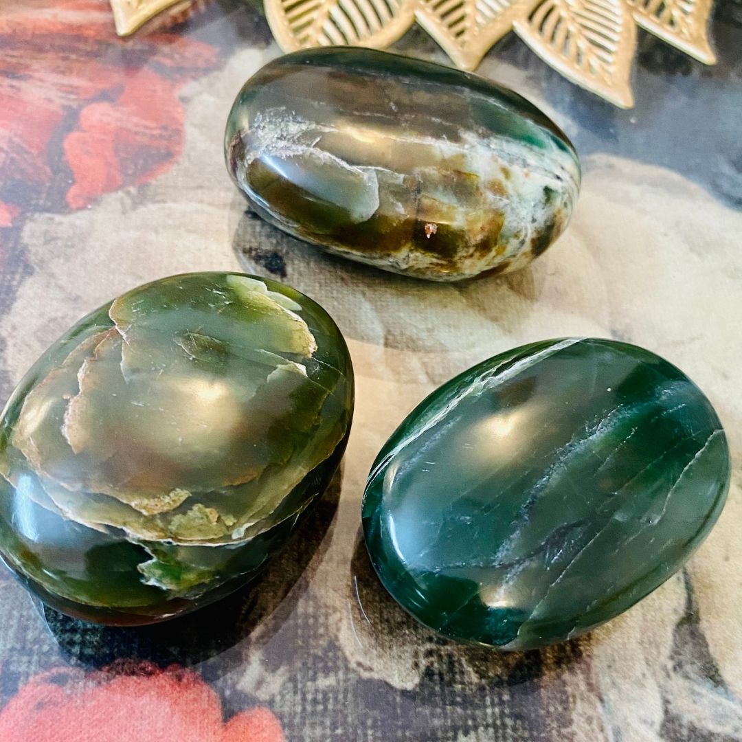 Creative Energy Bloodstone Palm Stone