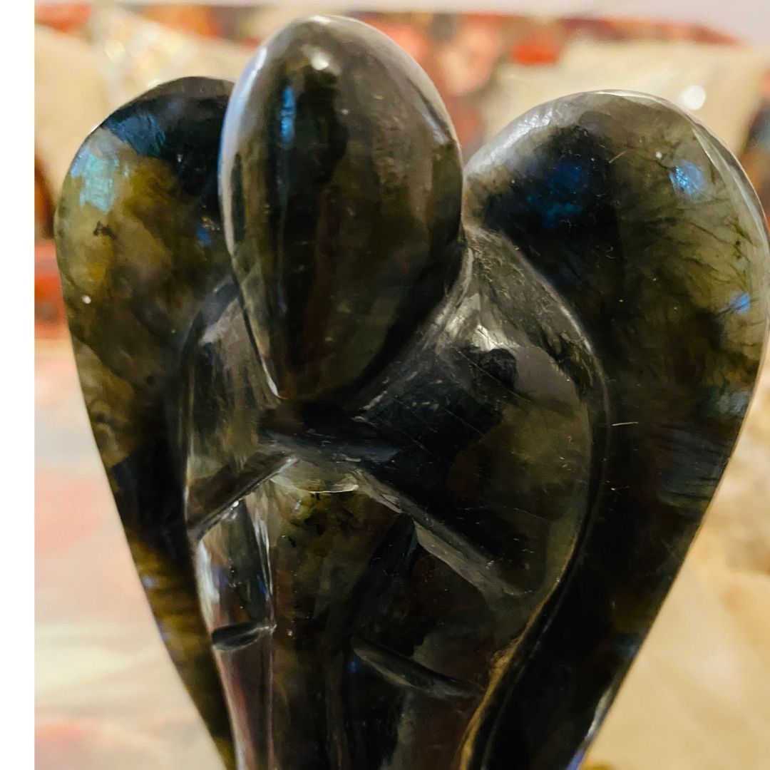 Inner Strength Labradorite Angel ( Large )