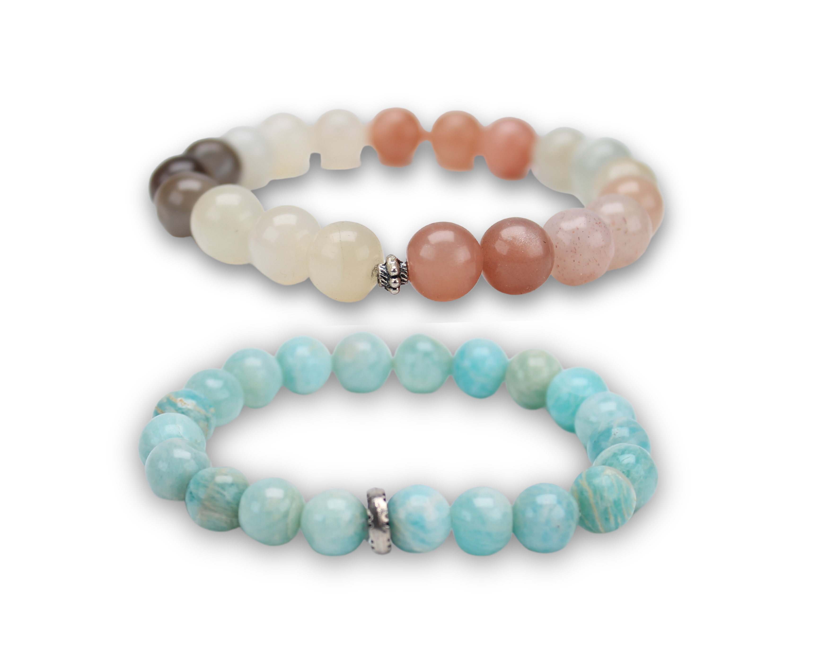 Intuitive Amazonite and Peace of Mind Moonstone Bracelet