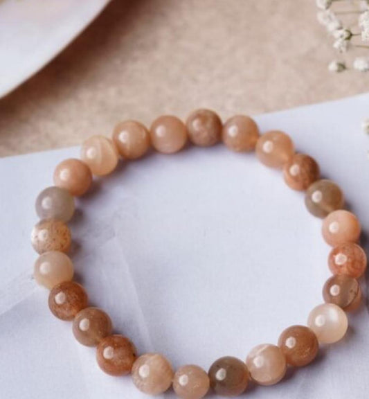 Moonstone Diamond Cut Bracelet