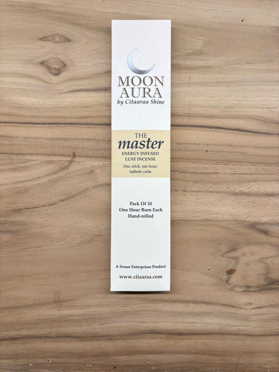 Moon Aura The Master Energy Infused Luxe Incense Pack of 10 Sticks